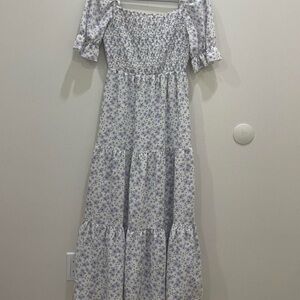 COTTON POPLIN NURSING DRESS